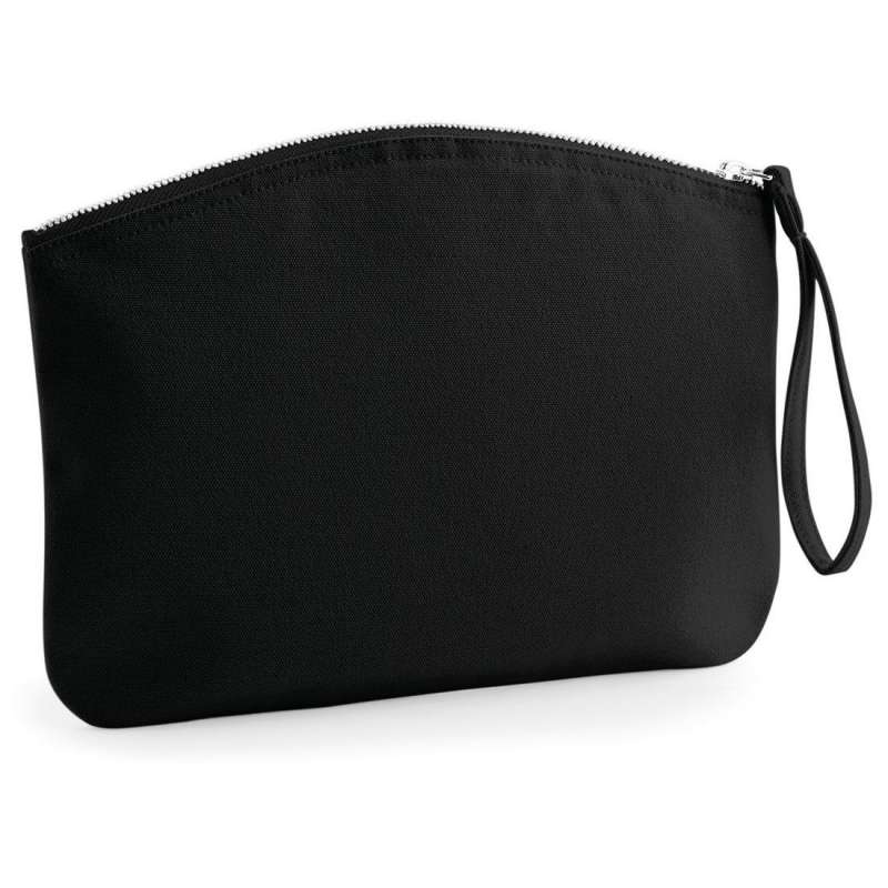 Økologisk bomulds-pochette med lynlås 15cm - Toilettaske til engrospris