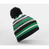 Gorro oversize con pompon a rayas - Gorro a precios de mayorista