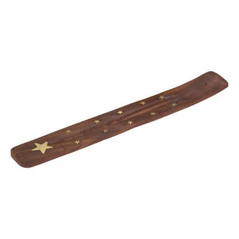 sup encens bois 25.5x3.5, 4-fois assorti, marron - Encens à prix de gros