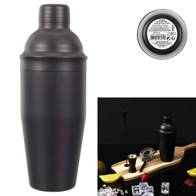 Elegante shaker de cocktail em aço inoxidável - Shaker a preço grossista