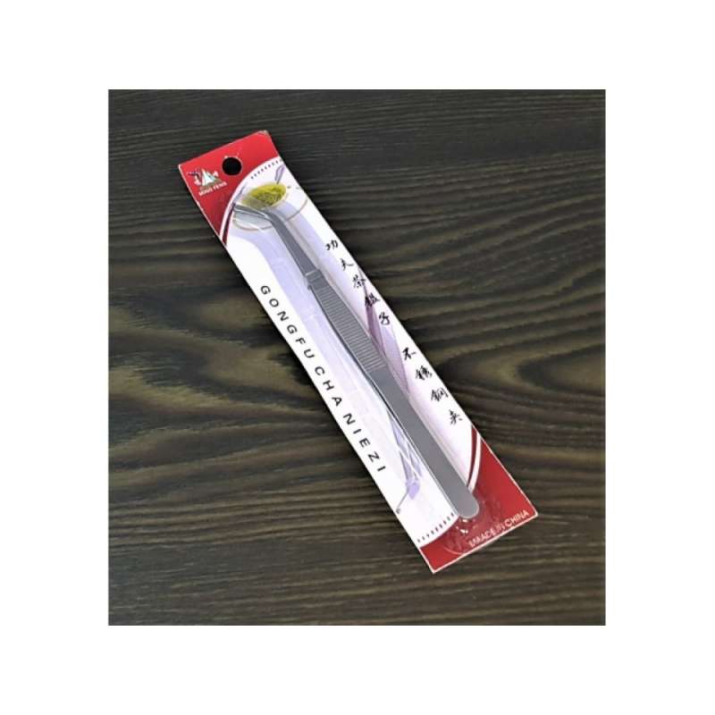 Pince à épiler droite courbée 19,5 cm - Pince à épiler à prix de gros