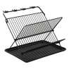 Escurridor plegable negro 2 niveles - escurreplatos a precios de mayorista