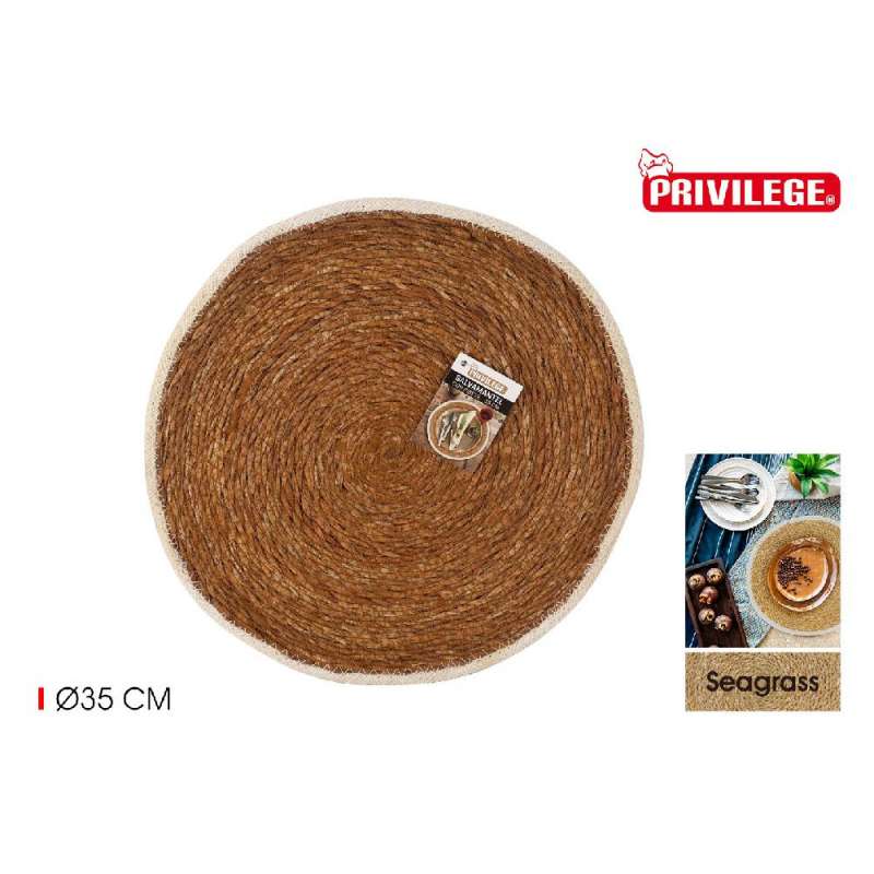 Funda redonda de bambú y madera - soporte para platos a precios de mayorista