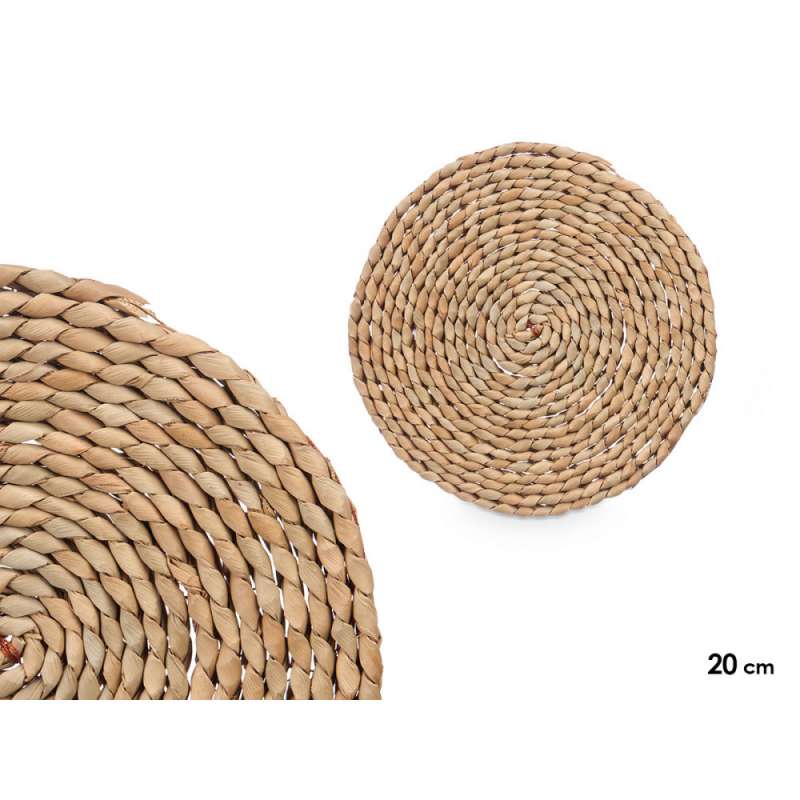 Sæt af naturlige majsfiber dækkeservietter - bordskåner til engrospris