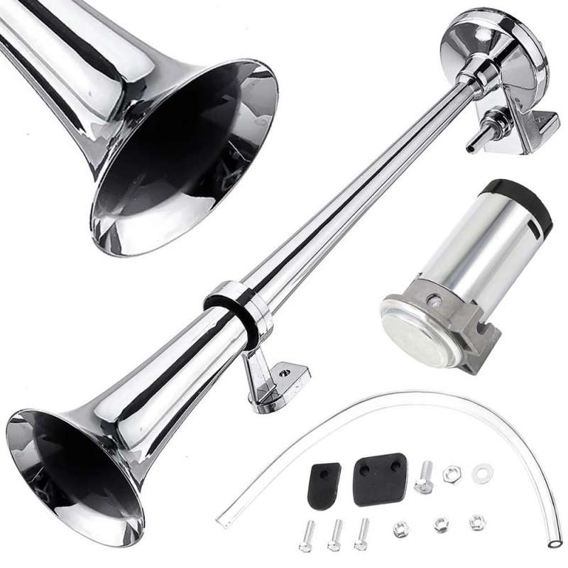 Bocina de aire cromada 150 dB 12 V - Timbre de bicicleta a precios de mayorista