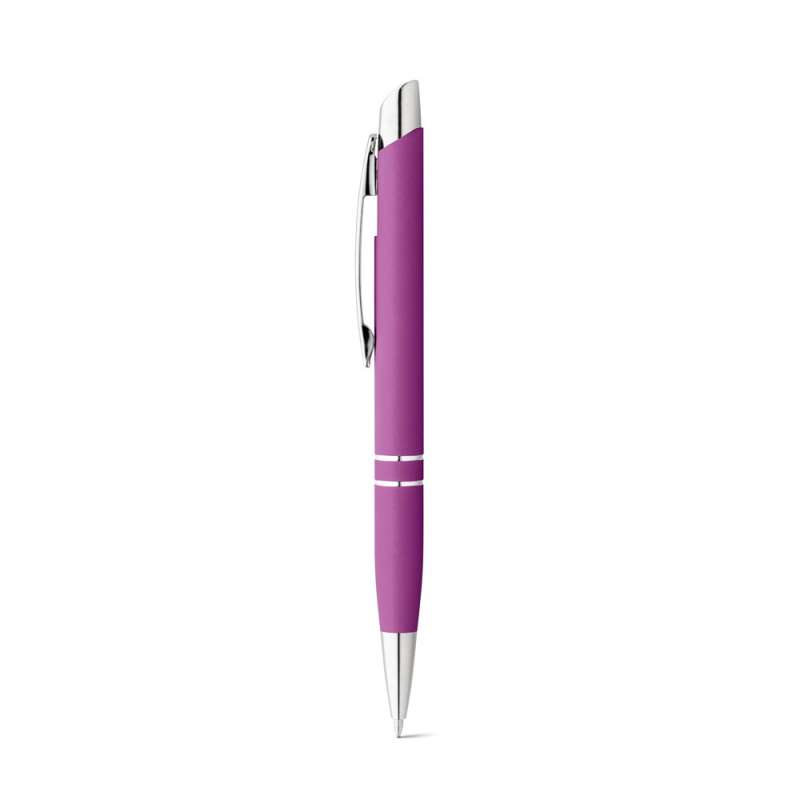 Aluminium kuglepen med gummifinish 11x139 mm til engrospris - Pen til engrospris