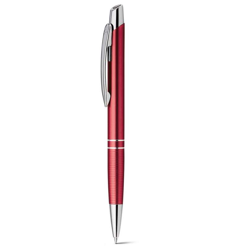 Aluminium-Kugelschreiber mit Clip, 139 mm - Metallstift zu Großhandelspreisen