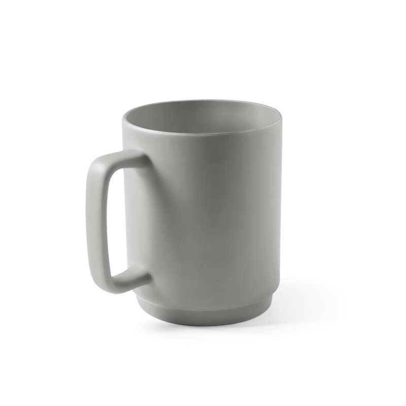 Cylindrische matte keramische mok 330 ml - Beker tegen groothandelsprijzen