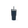 JOYNER M. Gobelet de voyage compact en acier inox 91% recyclé avec double paroi isolée sous vide et finition mate 600 mL - Mug isotherme à prix grossiste
