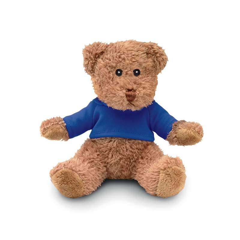 Urso de peluche com t-shirt branca personalizável - ursos de peluche a preço grossista