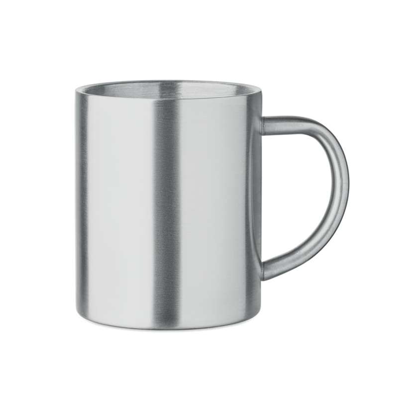 Taza de acero inoxidable de doble pared reciclado - taza de metal a precios de mayorista