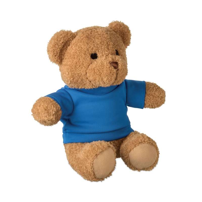 Osito de peluche con camiseta blanca - Osos de peluche a precios de mayorista