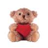 Bottiglia di peluche in poliestere con cuore rosso - Orso di peluche a prezzi all'ingrosso Bottiglia di peluche in poliestere con cuore rosso - Orso di peluche a prezzi all'ingrosso