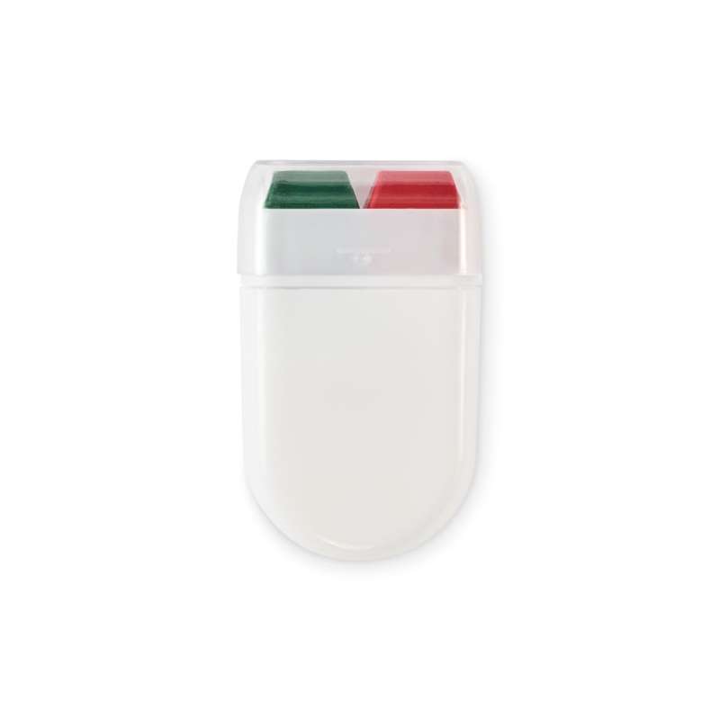 Tri-color Body Wax Stick in PP Case at wholesale prices - Flag at wholesale prices
