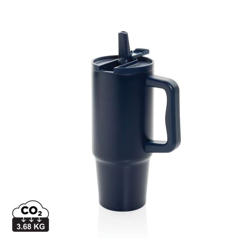 Mug 900ml étanche en acier inox recyclé RCS Embrace - Mug haut Tumbler à prix de gros