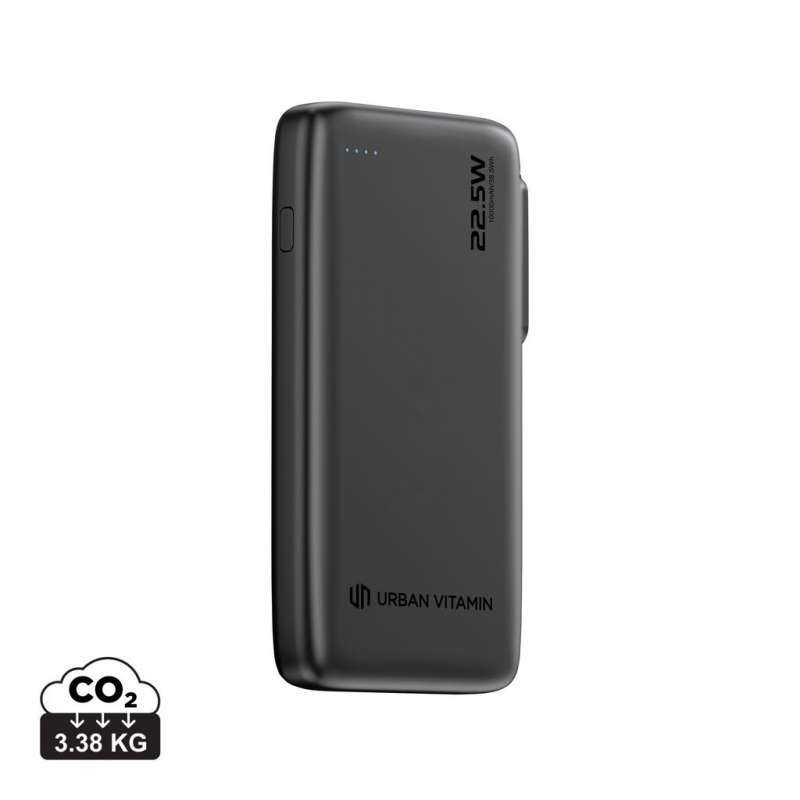 Bottiglia esterna 10.000 mAh in ABS/PC riciclato - Powerbank / batteria esterna a prezzi all'ingrosso