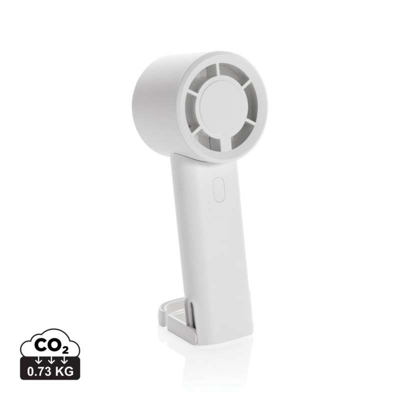Ventilador portátil recarregável 1200 mAh em ABS reciclado - Ventilador a preço grossista