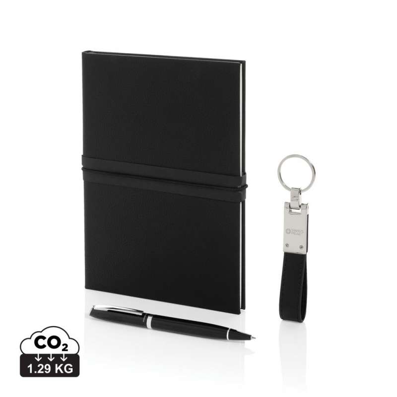 Cofrinho de presente eco-chic em PU e metal - Cofre de oferta a preço grossista