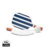 Striped White FSC Plywood Pickleball Set - Beach tennis at wholesale prices