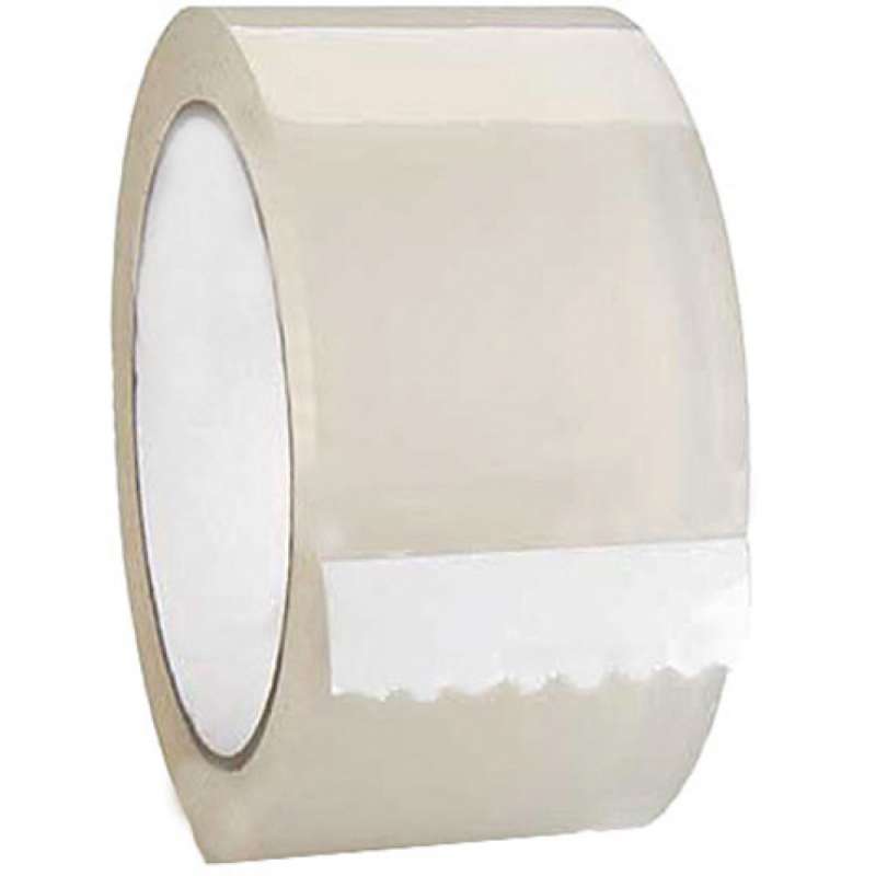 Transparante verpakkingstape 50m x 48mm - karton tape tegen groothandelsprijzen