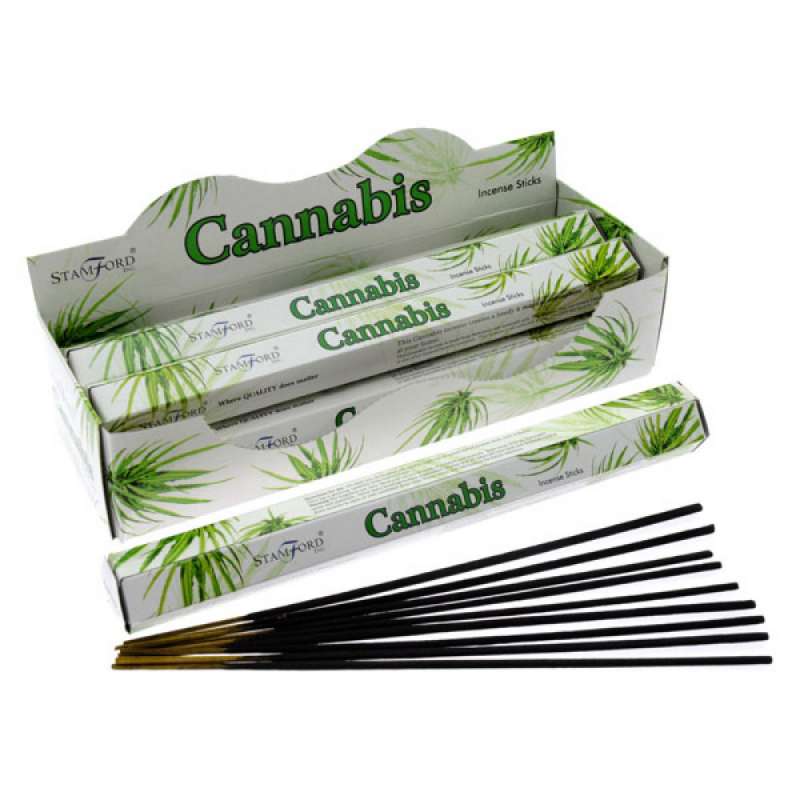 Varitas de incienso hexagonales con cannabis - Incienso a precios de mayorista
