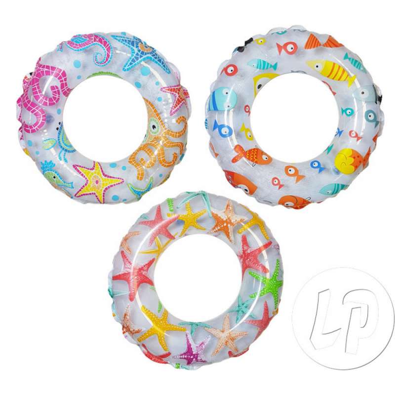 Translucent oppustelig badedyr med mØnster - Bøje til engrospris