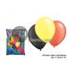 100er Set schwarze, gelbe und rote Ballons - Luftballon zu Großhandelspreisen