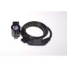Cavo antifurto a spirale nero 1200 mm - Antifurto per bicicletta a prezzi all'ingrosso Cavo antifurto a spirale nero 1200 mm - Antifurto per bicicletta a prezzi all'ingrosso