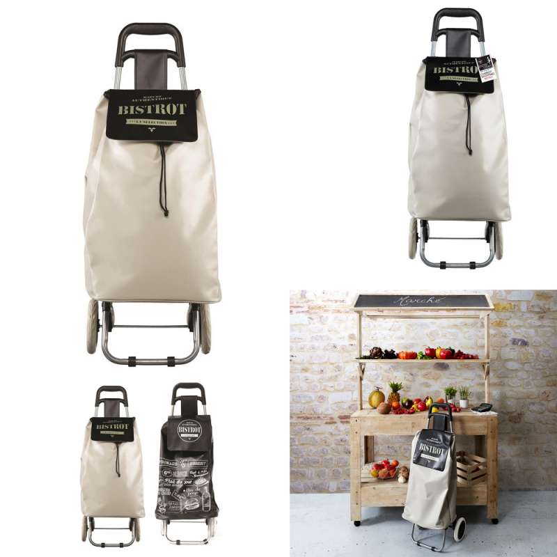 50 L 2-wiel waterdichte boodschappentrolley - winkelwagentje tegen groothandelsprijzen