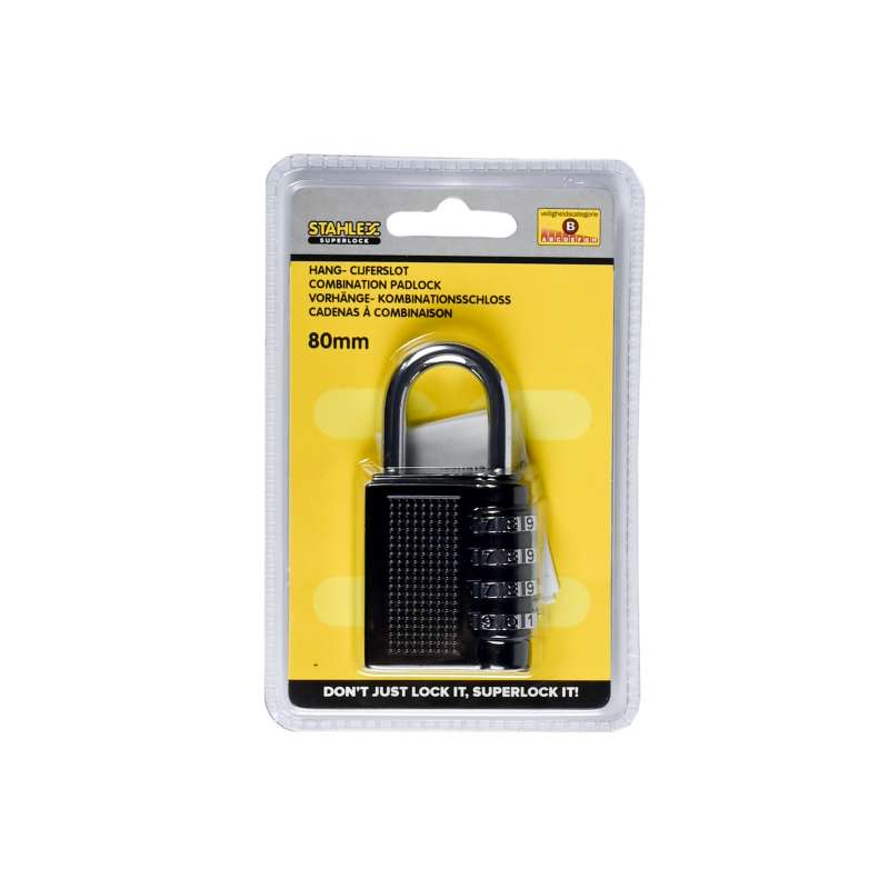 Cadenas à combinaison 80 mm - Cadenas à prix grossiste