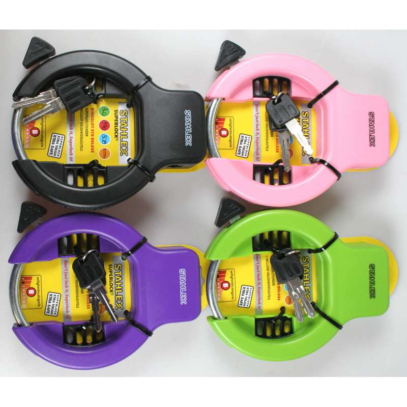 Deluxe cykelantivol i sort mix til engrospris - Cykellås til engrospris