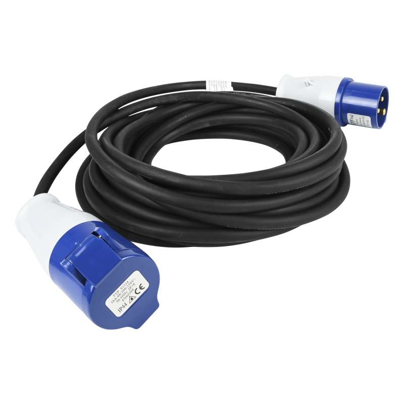 Cabo de extensão CEE em neopreno IP44 10 metros 3x1,5 mm - rallonge elétrica a preço grossista