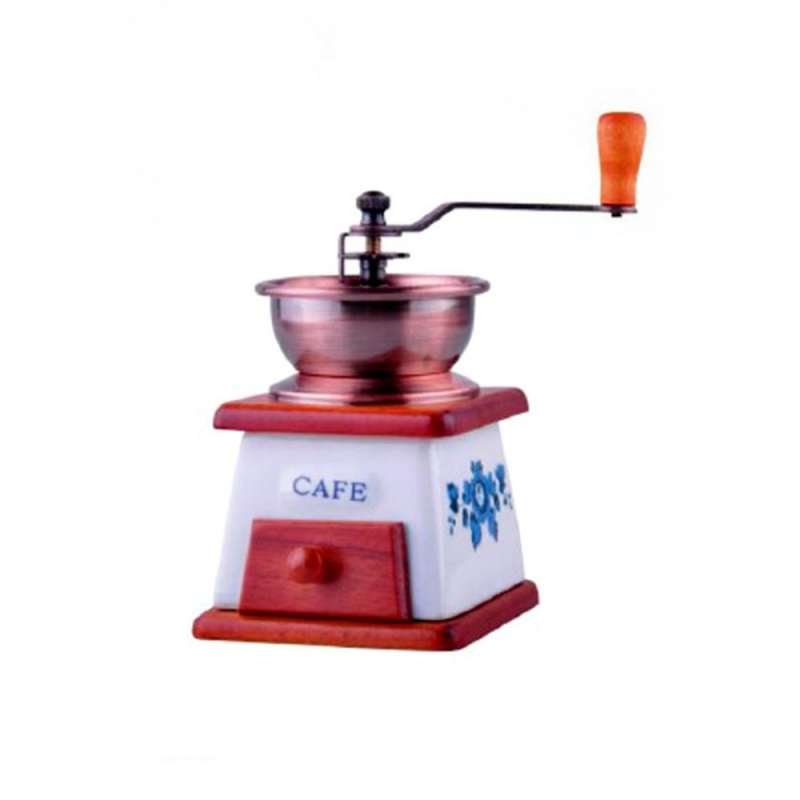 Molinillo de café de cerámica con cajón de madera - molino de café a precios de mayorista