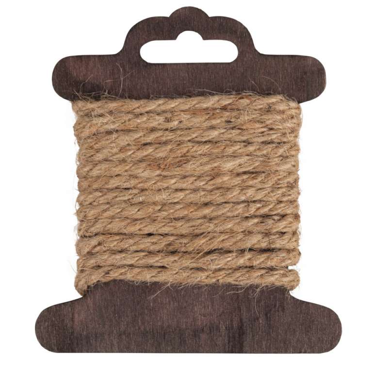 Natuurlijk jute touw, 2 m lang tegen groothandelsprijzen - touw tegen groothandelsprijzen