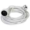 Prolunga di terra in PVC bianco da 10 m - prolunga elettrica a prezzi all'ingrosso