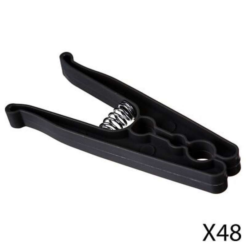 Prendedores de roupa em plástico cinzento x48 - Prendedor de roupa a preço grossista