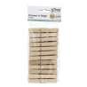 Beige tØjklemme i træ x24 - Klemmen til engrospris