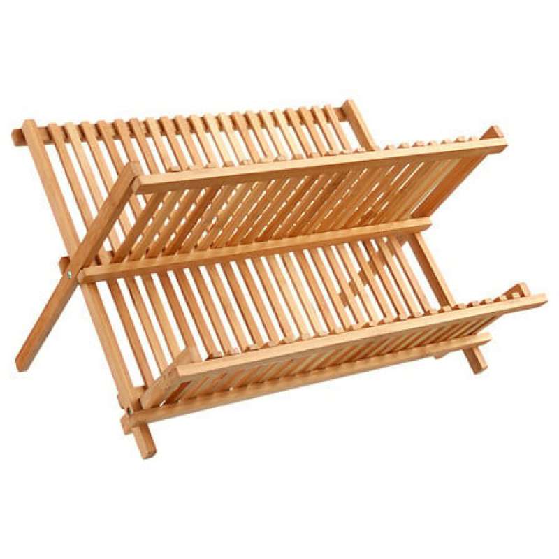 Elegant foldbar bambusafløb, beige - dræner til engrospris