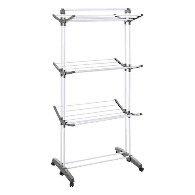 tendedero modular de acero 24m blanco - tendedero de ropa a precios de mayorista
