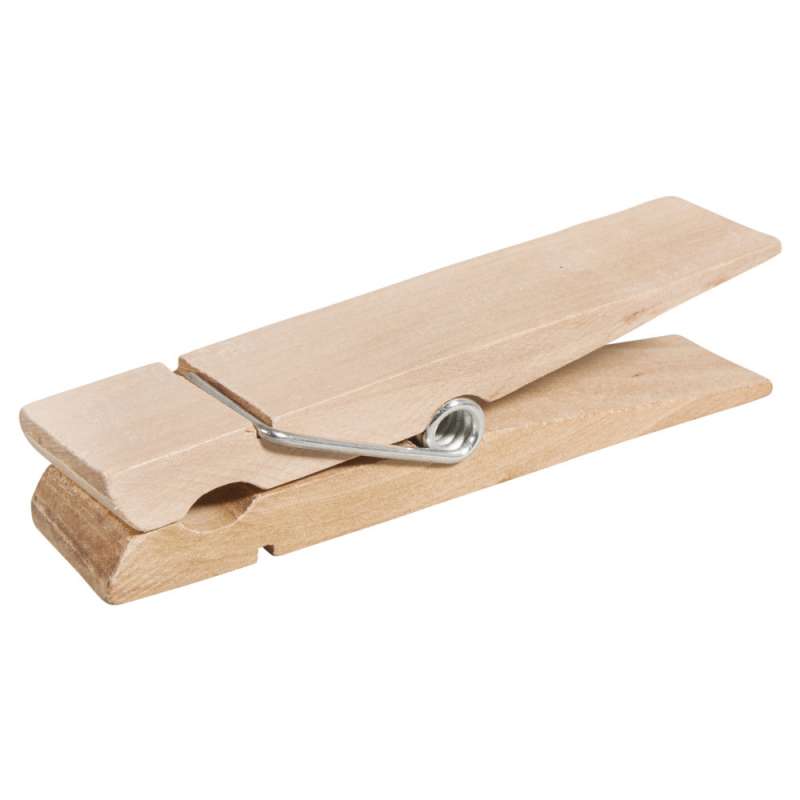 Percha de madera natural FSC - Pinza de ropa a precios de mayorista