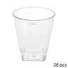 Verme de cocktail em plástico transparente x20 - Verrine a preço grossista Verme de cocktail em plástico transparente x20 - Verrine a preço grossista