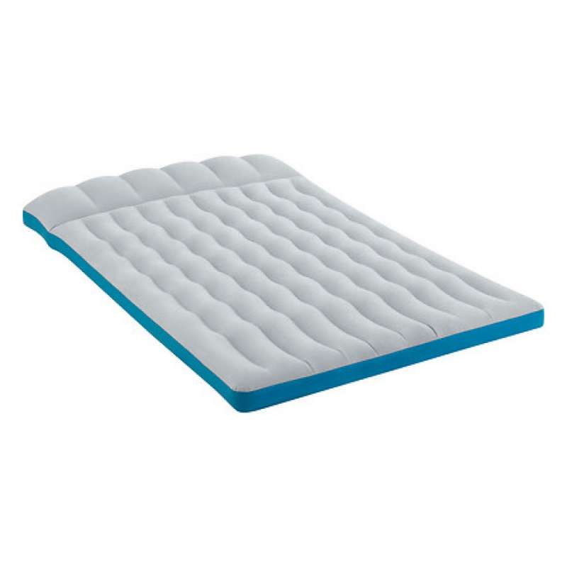 Witte PVC opblaasbare campingmatras voor 2 personen - campingmatras tegen groothandelsprijzen