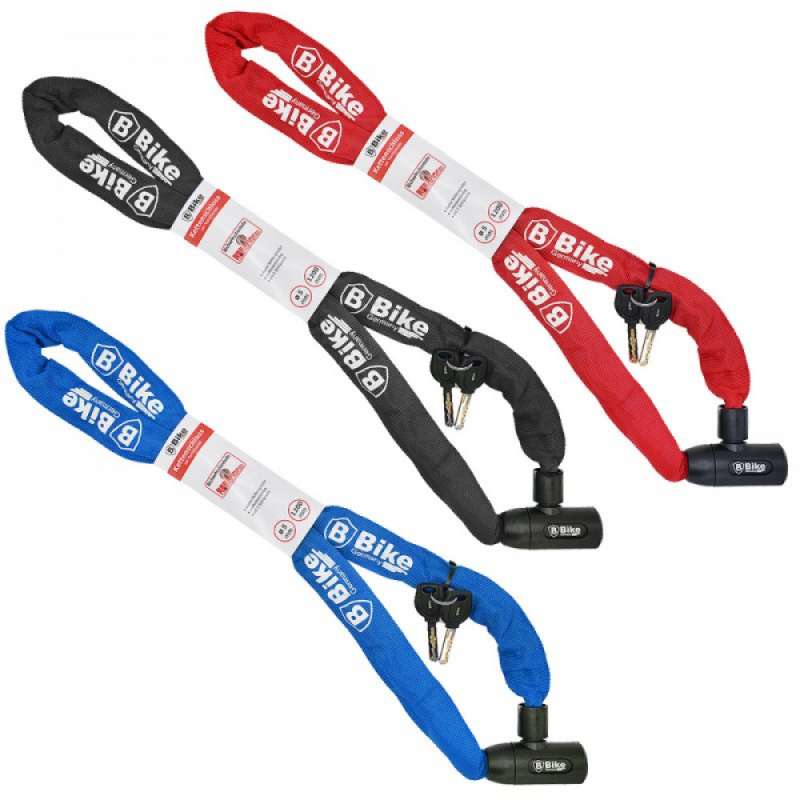 Chaîne antivol pour vélo 5 x 1200 mm avec revêteme à prix grossiste - Antivol de vélo à prix de gros