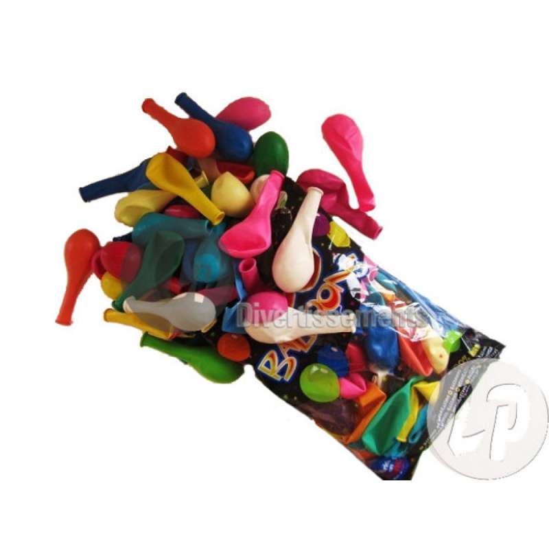 lot de 100 ballons latex opaques assortis 29x40cm à prix grossiste - ballon de baudruche à prix de gros