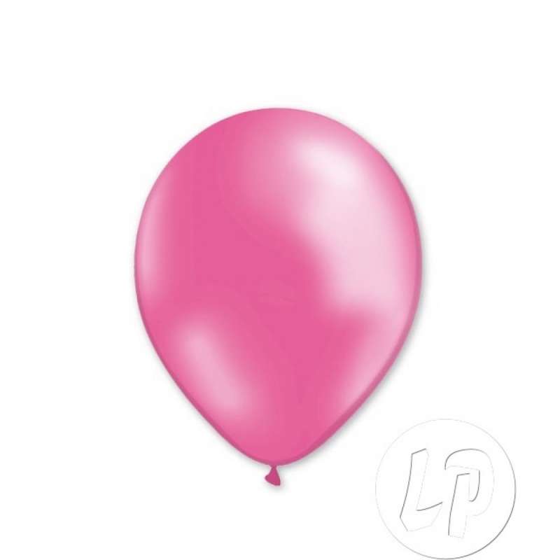 100 stk. metalliske lyserØde latexballoner - latex ballon til engrospris