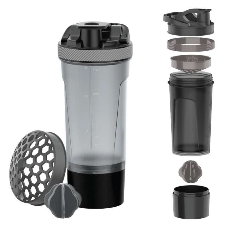 Agitatore ecologico in plastiquea trasparente 720 ml - Shaker a prezzi all'ingrosso