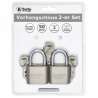 Zwaar roestvrijstalen hangslot - Set van 2 - Hangslot tegen groothandelsprijzen