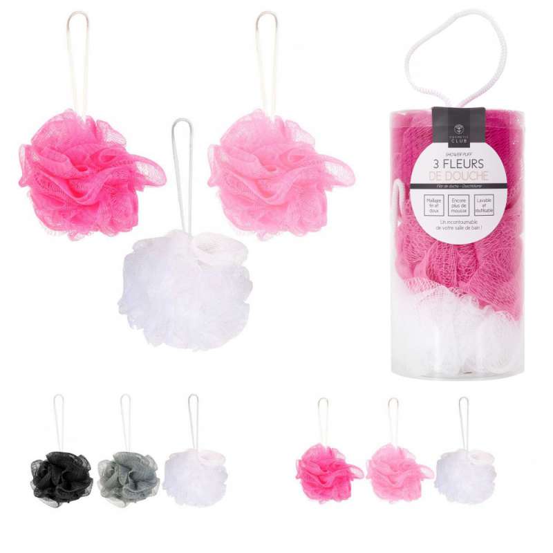 Flores de plástico para duche variadas x3 - Flor de chuveiro a preço grossista