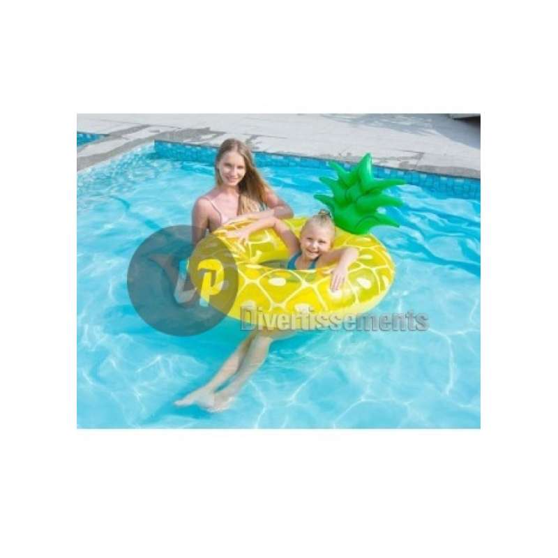 bouée gonflable géante ANANAS semi-transparente - Bouée à prix de gros
