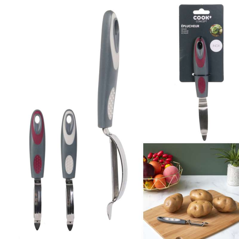 eplucheur cook concept, 2-fois assorti - économe à prix grossiste